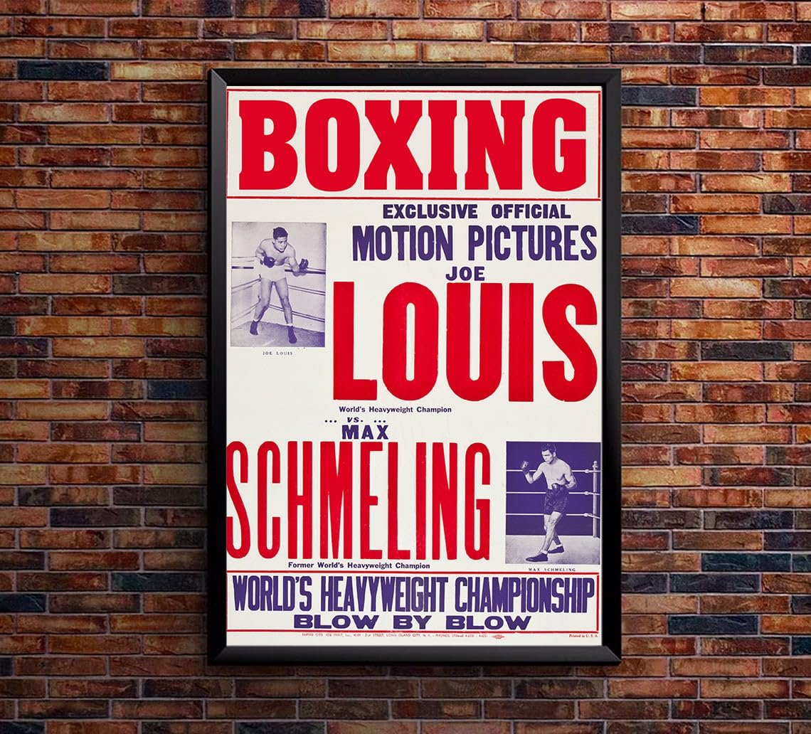 Joe Loius vs Max Schmelling - 1983 - Vintage Boxing Poster-8 x 12 Inches (US/CAN only)