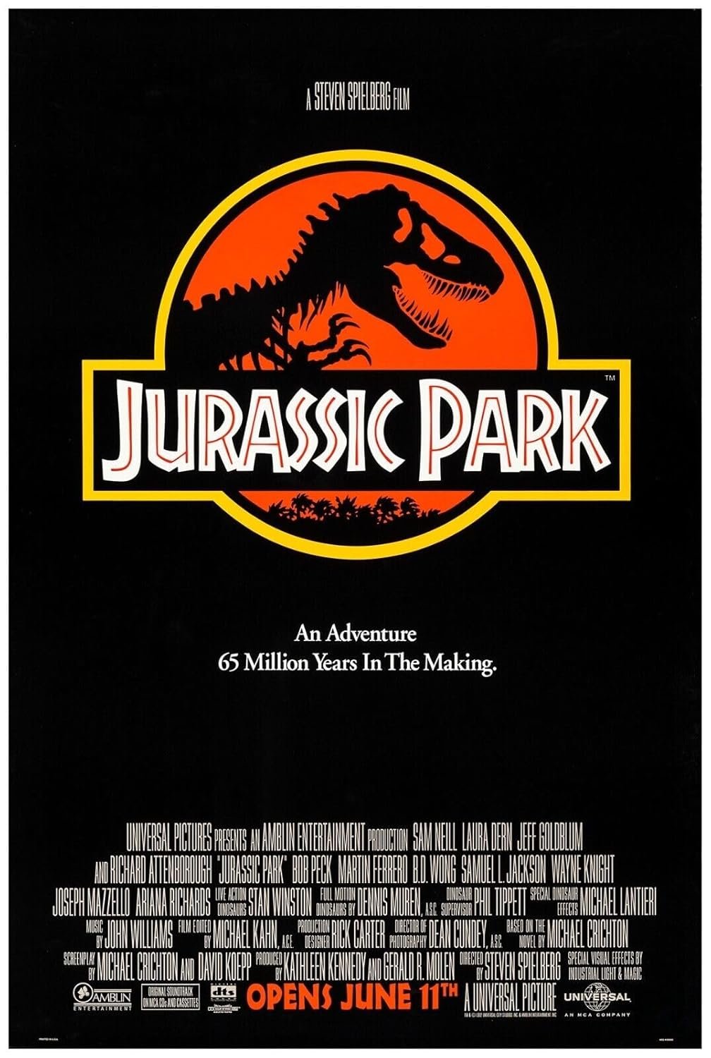 Jurassic Park - 1993 - Movie Poster - US Version - Teaser #2-8 x 12 Inches (US/CAN Only)