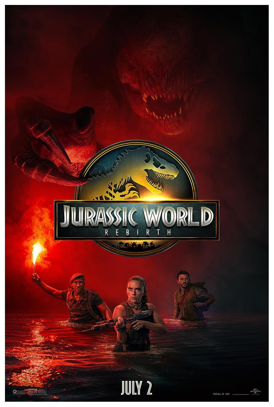 Jurassic World - Rebirth - 2025 - Movie Poster - US Release - Teaser #2-11 x 17 Inches