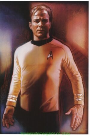 KIRK Style MOVIE POSTER Single Sided 27x40 DREW STRUZAN Art ! STAR TREK 25th Ann