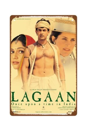 Lagaan Movie Man Cave Decor wall artArtistic Posters Of Dormitory Bedroom Aesthetics room decor Metal Wall Tin Sign Retro Gift Vintage Decorations 8"x12"