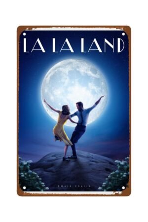 Lala Land Movie Metal Wall Tin Sign Love Movies Retro Gift Man Cave Decor Vintage Decorations 8"x12"