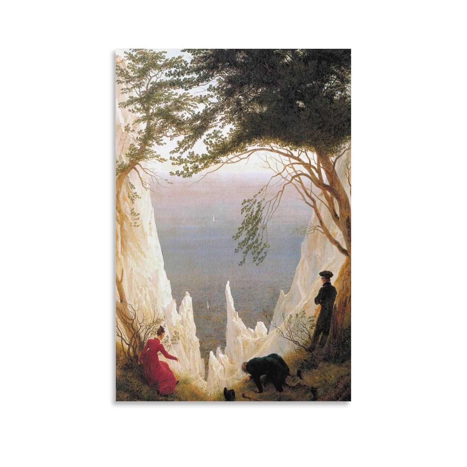 liuxingokgo Chalk Cliffs on Rügen Prints Canvas Art Poster And Wall Art Picture Print Modern Family Bedroom Decor Posters 24x36inch(60x90cm)