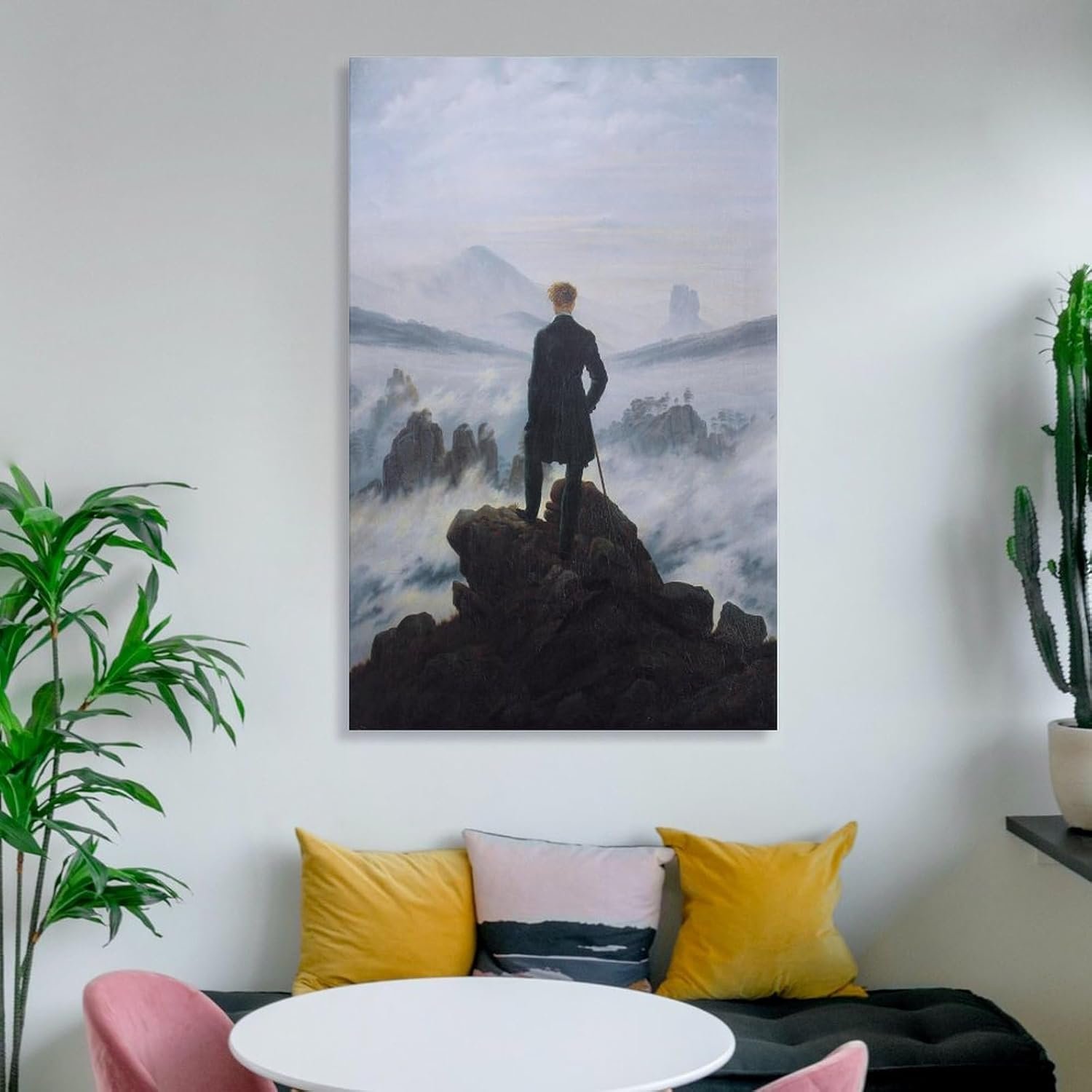 liuxingokgo The Wanderer Above The Sea of Fog Prints Poster Decorative Painting Canvas Wall Art Living Room Posters Bedroom Painting 12x18inch(30x45cm)