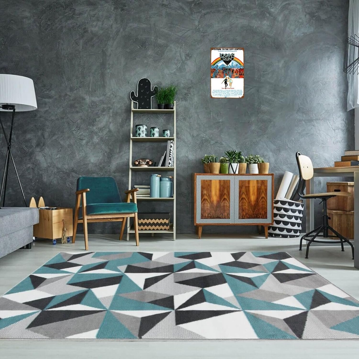 Logan's Run Movie Man Cave Decor Classic Old Movie Vintage Metal Wall Tin Sign Retro Gift Vintage Classic Retro Movie Decorations 8"x12"