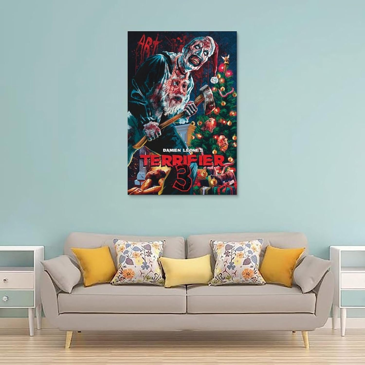 Loopo Terrifier 3 Movie Posters for Room Aesthetic Canvas Wall Art Decor 24x36inch(60x90cm), Unframe-style-7