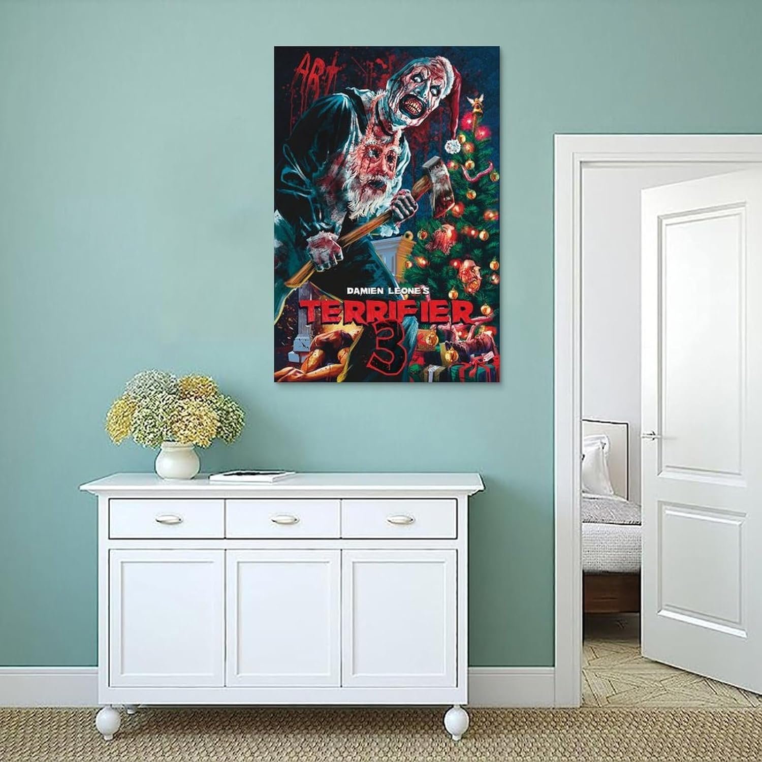 Loopo Terrifier 3 Movie Posters for Room Aesthetic Canvas Wall Art Decor 24x36inch(60x90cm), Unframe-style-7