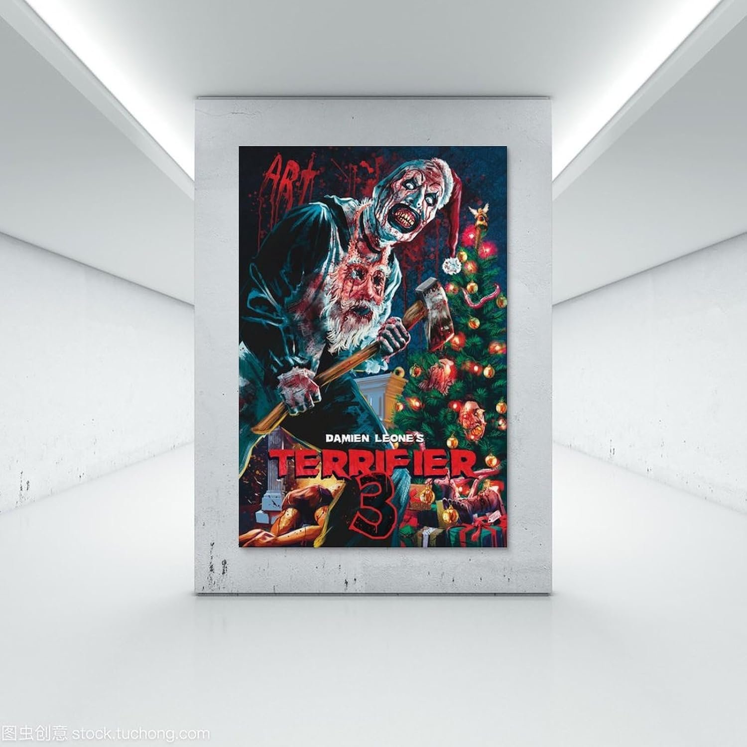 Loopo Terrifier 3 Movie Posters for Room Aesthetic Canvas Wall Art Decor 24x36inch(60x90cm), Unframe-style-7