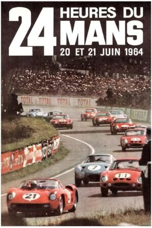 Lost Island Trading Company 24 Heures Le Mans - 1959 - Vintage Racing Poster-24 x 36 Inches