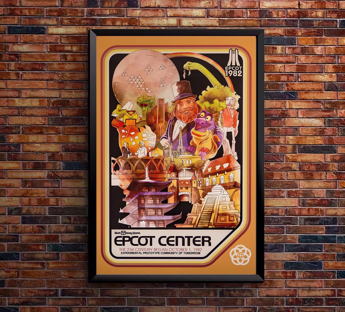 Lost Island Trading Company Epcot Center - Disneyworld - 1982 Opening - Figment - Disneyworld Poster-8 x 12 Inches (US/CAN Only)