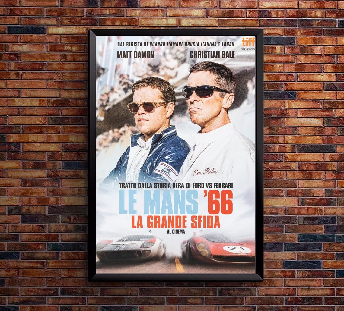 Lost Island Trading Company Ford vs Ferrari - IMAX - Vintage Racing Poster-11 x 17 Inches