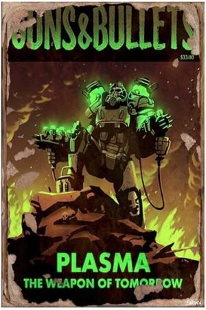 Lost Island Trading Company Guns & Bullets - Plasma: The Weapon of Tomorrow - Fallout 4 Poster-8 x 12 Inches