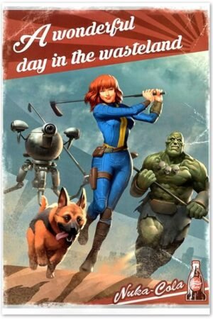 Lost Island Trading Company Nuka Cola - Wasteland Poster - Fallout Game-8 x 12 Inches