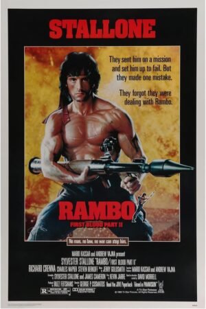 Lost Island Trading Company Rambo First Blood Part II 1985 v1 - Classic Movie Poster-24 x 36 Inches