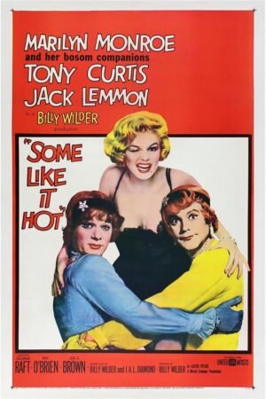 Lost Island Trading Company Some Like It Hot 1959 - Vintage Classic Movie Poster-12 x 18 Inches