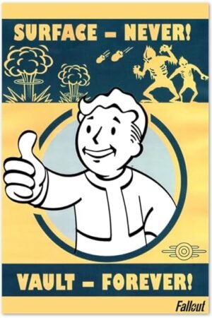 Lost Island Trading Company Vault Forever - Surface Never - Vault Boy Poster - Game (12x18Inches)