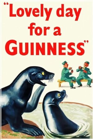 Lovely Day - Seals - Vintage Advertising Poster - Beer and Wine-24 x 36 Inches