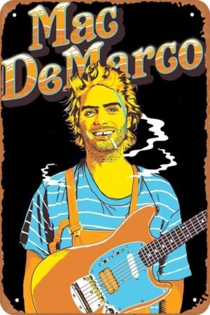 Mac Demarco Metal Tin Sign Vintage Wall Decor Signs Cafe Metal Plaque Poster
