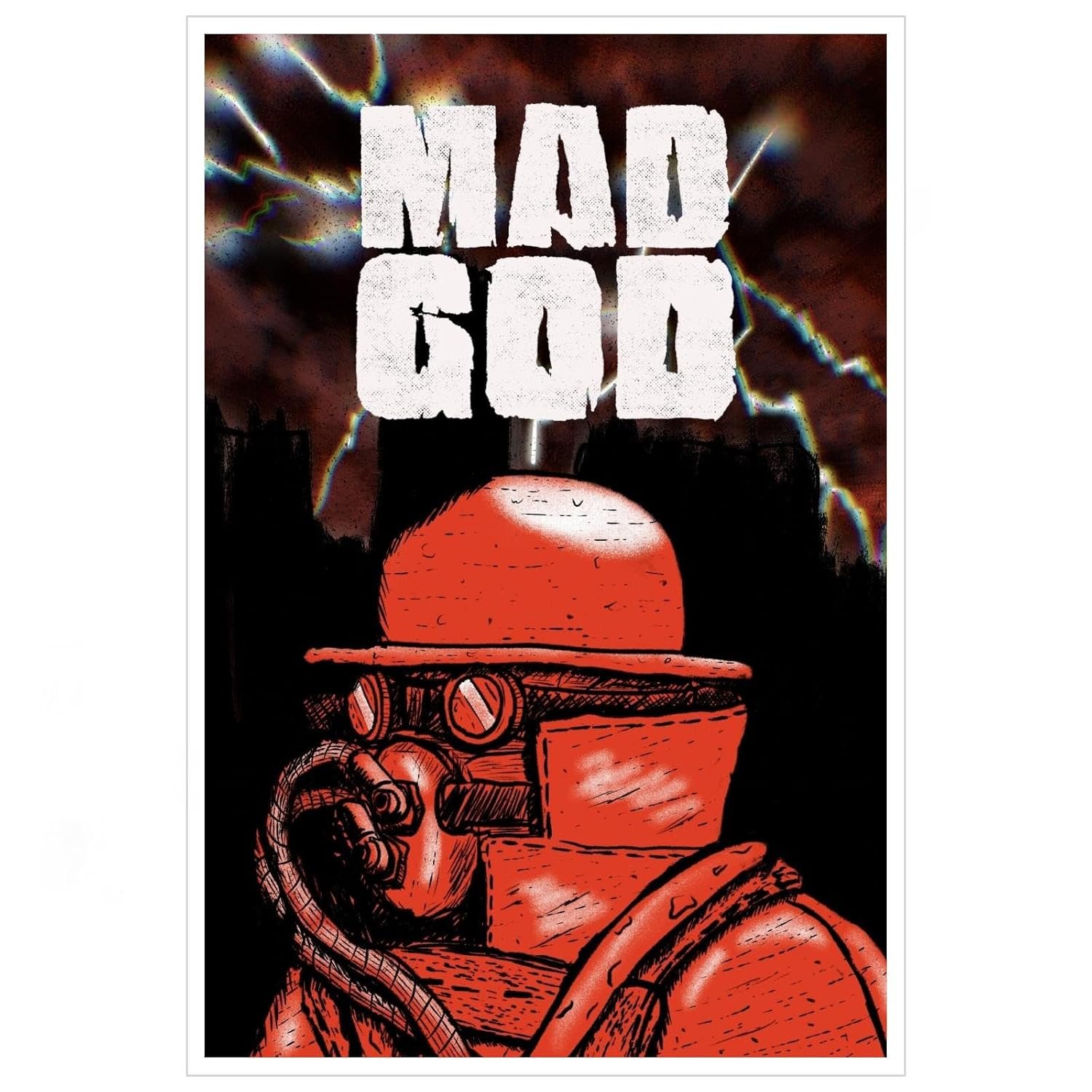 Mad God Movies Poster Canvas Prints Action Drama Movies poster Thrilling Horror Movies Posters Wall Art For Home Office Living Room Decorations Noframed 12"x8"