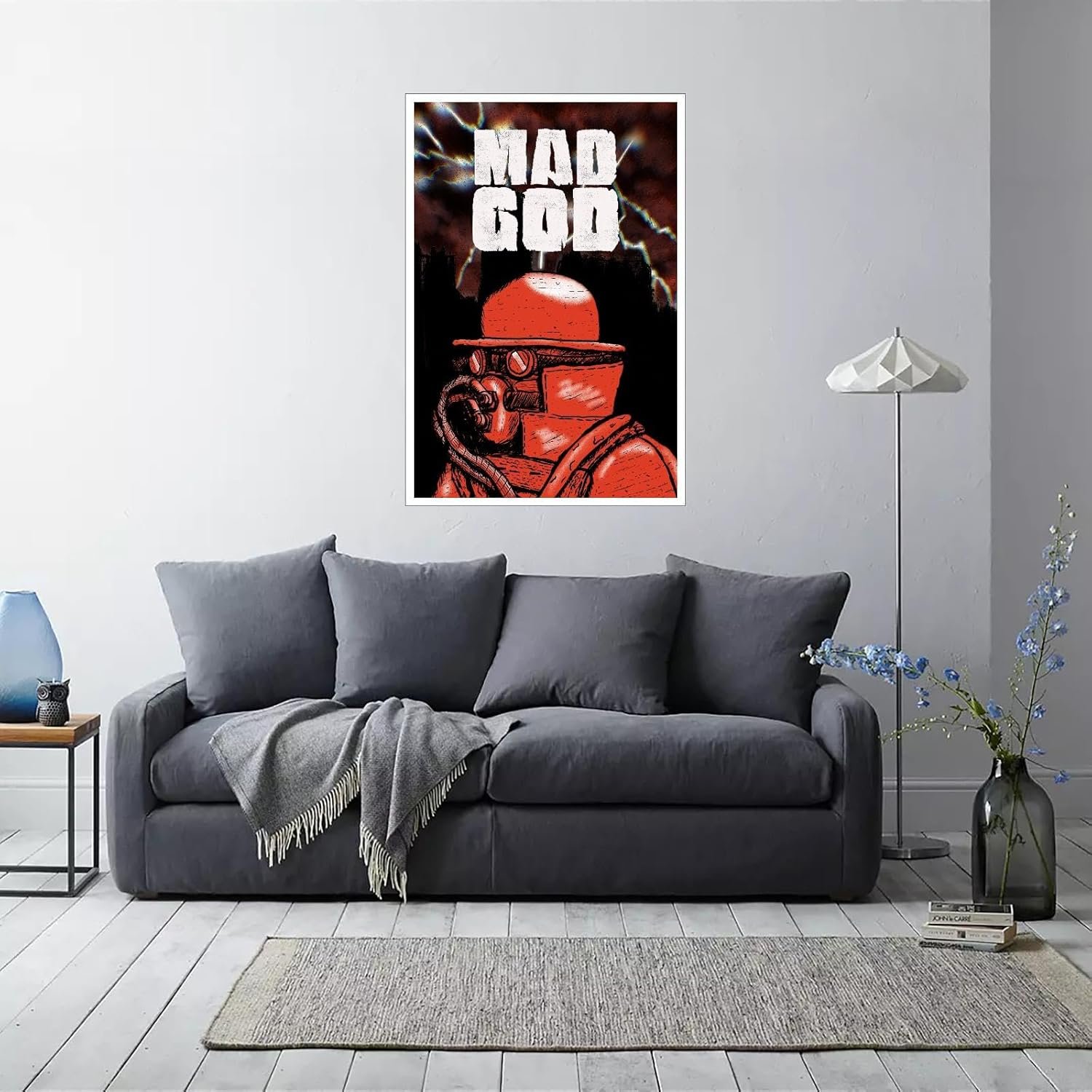 Mad God Movies Poster Canvas Prints Action Drama Movies poster Thrilling Horror Movies Posters Wall Art For Home Office Living Room Decorations Noframed 12"x8"