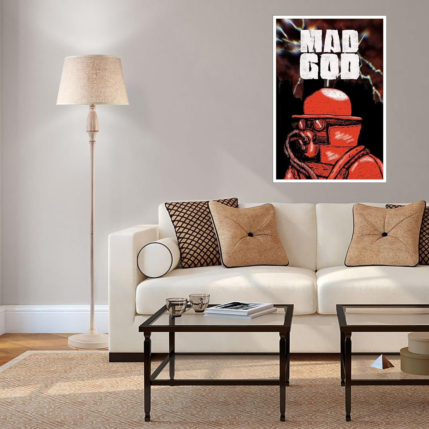 Mad God Movies Poster Canvas Prints Action Drama Movies poster Thrilling Horror Movies Posters Wall Art For Home Office Living Room Decorations Noframed 12"x8"