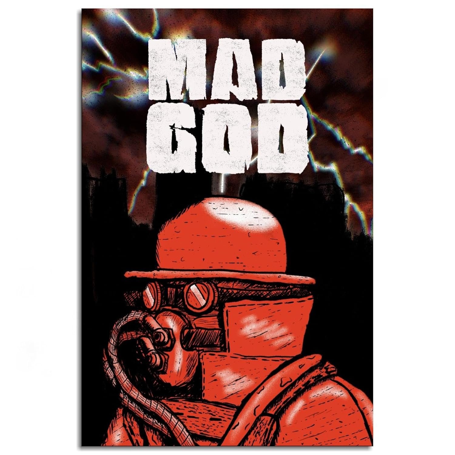 Mad God Movies Poster Canvas Prints Action Drama Movies poster Thrilling Horror Movies Posters Wall Art For Home Office Living Room Decorations Noframed 12"x8"