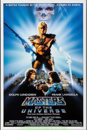 MASTERS OF THE UNIVERSE MOVIE POSTER Original Rolled 27x41 DOLPH LUNGREN 1987