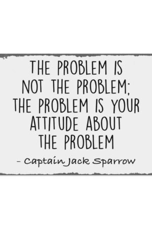 Metal Sign The Problem Is Not Jack Sparrow Tin Poster 12 X 8 Inches