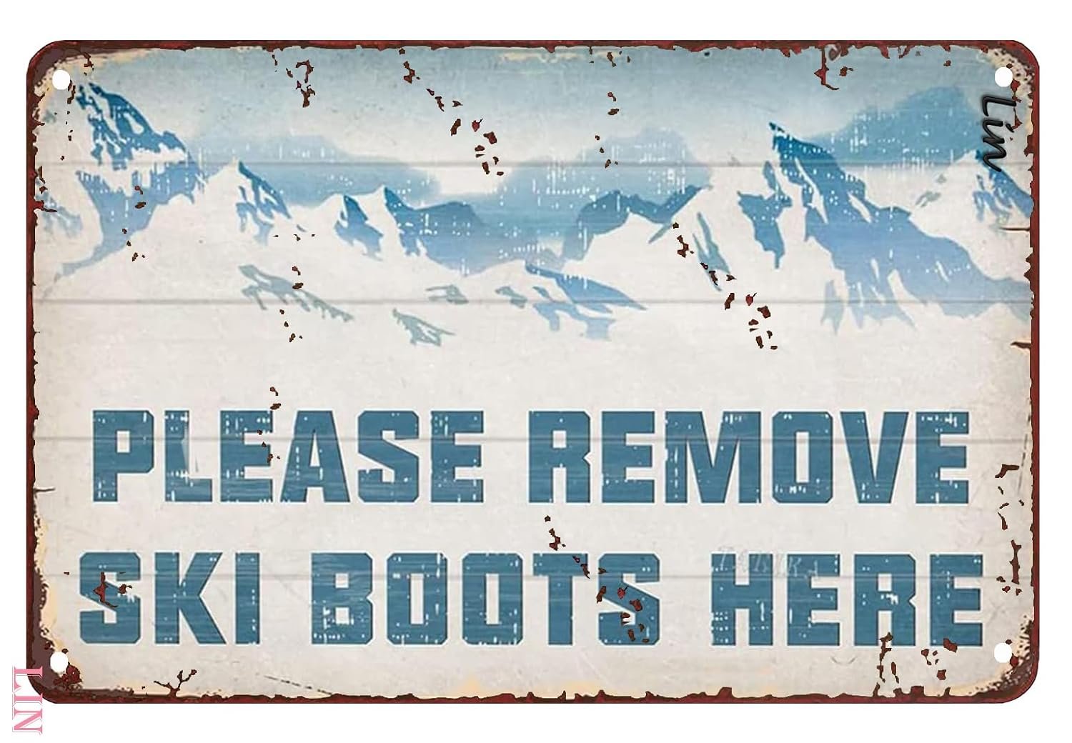 Metal Sign - Vintage Look Sicilian Parking ONLY 8 x 12 Inches