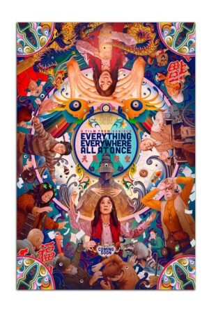 Movie Everything Everywhere All at Once Poster Print Wall Art Canvas Painting Room Aesthetic Bedroom Decoration Pictures (Unframed, (24x36inch(60x90cm)