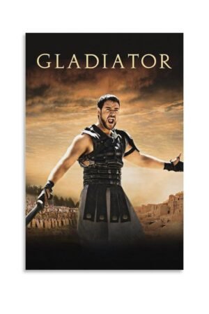 Movie Poster Gladiator Cool Posters for Guys Bedroom Prints Poster Decorative Painting Canvas Wall Art Living Room Posters Bedroom Painting 16x24inch(40x60cm)