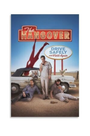 Movie Poster Hangover Room Decoration Poster (4) Canvas Art Poster And Wall Art Picture Print Modern Family Bedroom Decor Posters 20x30inch(50x75cm)