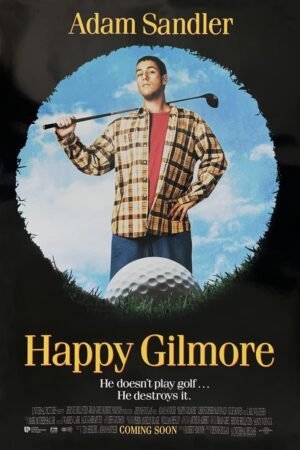 Movie Poster HAPPY GILMORE 2 Sided RARE ORIGINAL 27x40 ADAM SANDLER