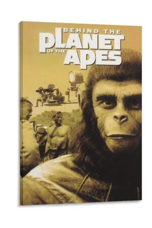 Movie Posters Behind The Planet of The Apes Poster Canvas Art Poster And Wall Art Picture Print Modern Family Bedroom Decor Posters 24x36inch(60x90cm)