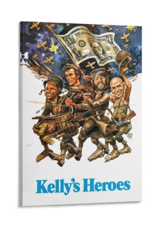 Movie Posters Kellys Heroes Poster Poster Decorative Painting Canvas Wall Art Living Room Posters Bedroom Painting 08x12inch(20x30cm)