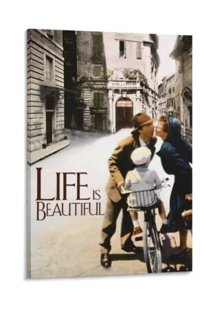 Movie Posters Life Is Beautiful Poster Poster Decorative Painting Canvas Wall Art Living Room Posters Bedroom Painting 12x18inch(30x45cm)