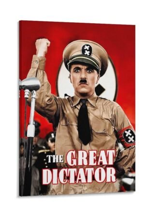 Movie Posters The Great Dictator Poster Canvas Art Poster And Wall Art Picture Print Modern Family Bedroom Decor Posters 12x18inch(30x45cm)