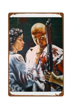 Natural Born Killers Movie Poster Metal Wall Tin Sign wall art Boy Dorm Bedroom Aesthetic Poster room decor Man Cave Decor Retro Gift Vintage Decorations 8"x12"