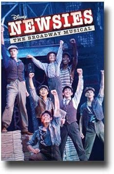 Newsies Poster Broadway Musical Promo 11 x 17 inches Cast Fists in Air