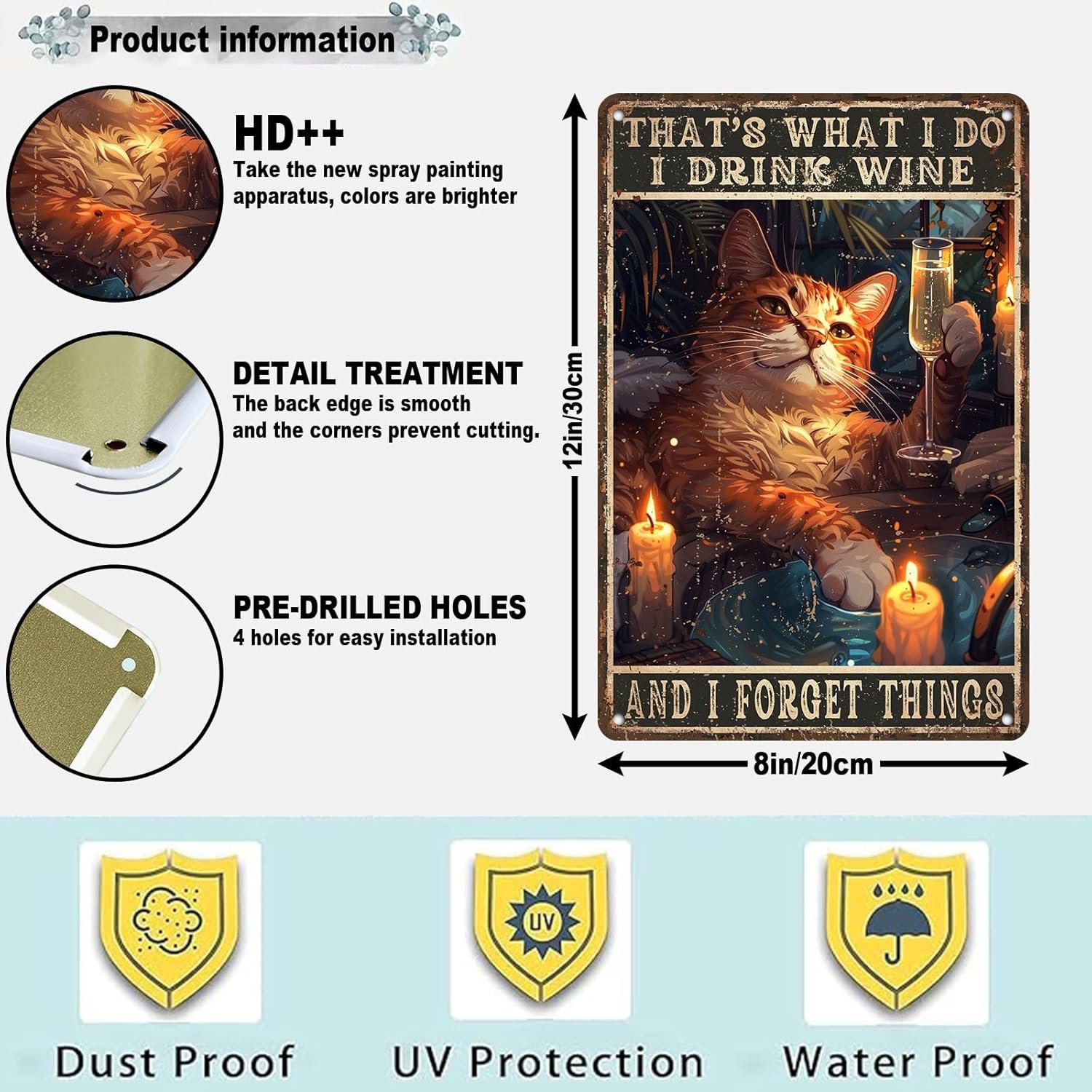 Octopus Metal Tin Sign Warning This Property Is Protected By A Highly Trained Octopus Vintage Sign Funny Tin Signs 12 * 8in