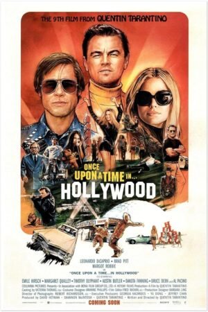 Once Upon Time in Hollywood - Quentin Tarantino - Original - US Version-24 x 36 Inches