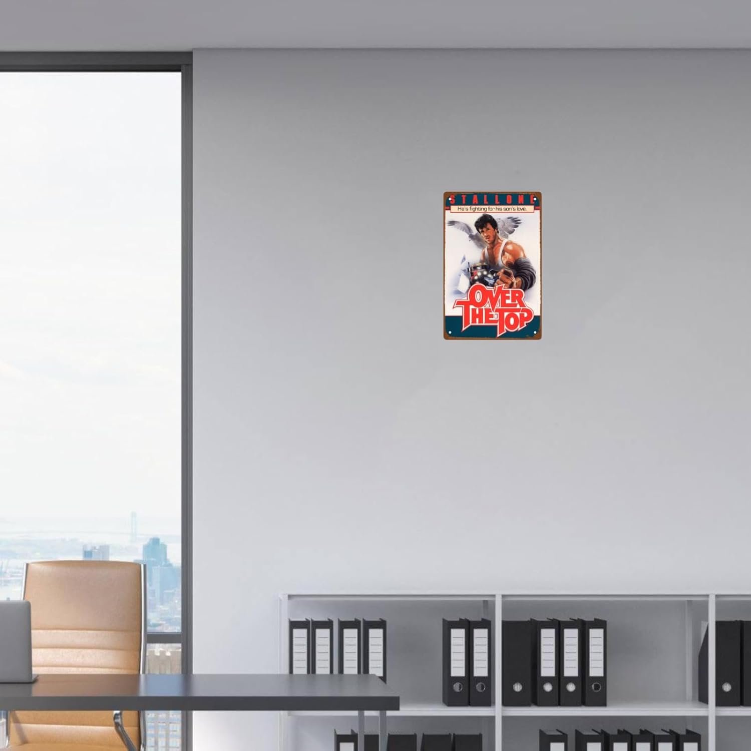 Over The Top Movies Metal Wall Tin Sign Classic Action Film Retro Gift Man Cave Decor Vintage Modern Fighting Action Movie Decorations 8"x12"