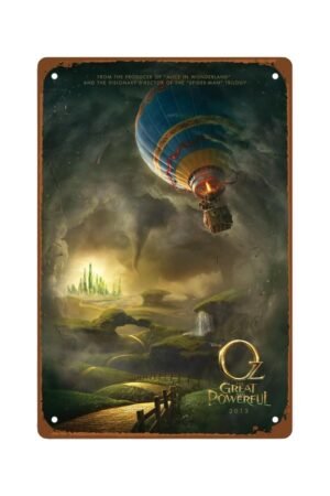 Oz The Great And Powerful Man Cave Decor wall artAnime Poster room decor Metal Wall Tin Sign Retro Gift Vintage Decorations 8"x12"