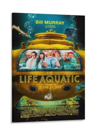 Paintings for Bedroom The Life Aquatic with Steve Zissou Movie Posters Prints Canvas Art Poster And Wall Art Picture Print Modern Family Bedroom Decor Posters 16x24inch(40x60cm)
