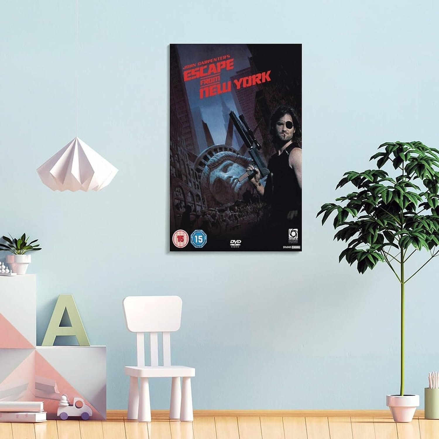 Paintings for Wall Decorations Escape from New York Movie Posters Cool Artwork Wall Art Home Decor Posters Gift Ideas Prints Poster Decorative Painting Canvas Wall Art Living...