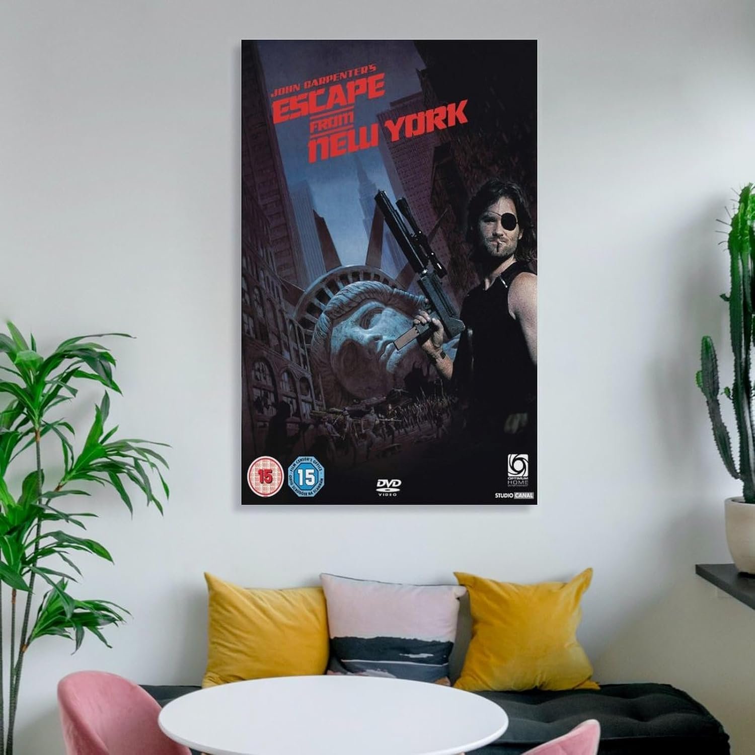 Paintings for Wall Decorations Escape from New York Movie Posters Cool Artwork Wall Art Home Decor Posters Gift Ideas Prints Poster Decorative Painting Canvas Wall Art Living...