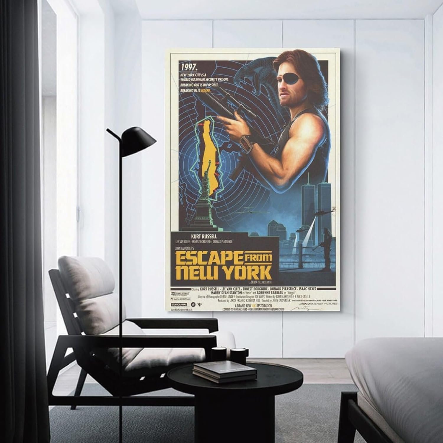 Paintings for Wall Decorations Escape from New York Movie Posters Cool Artwork Wall Art Home Decor Posters Gift Ideas Prints Canvas Art Poster And Wall Art Picture Print Modern...