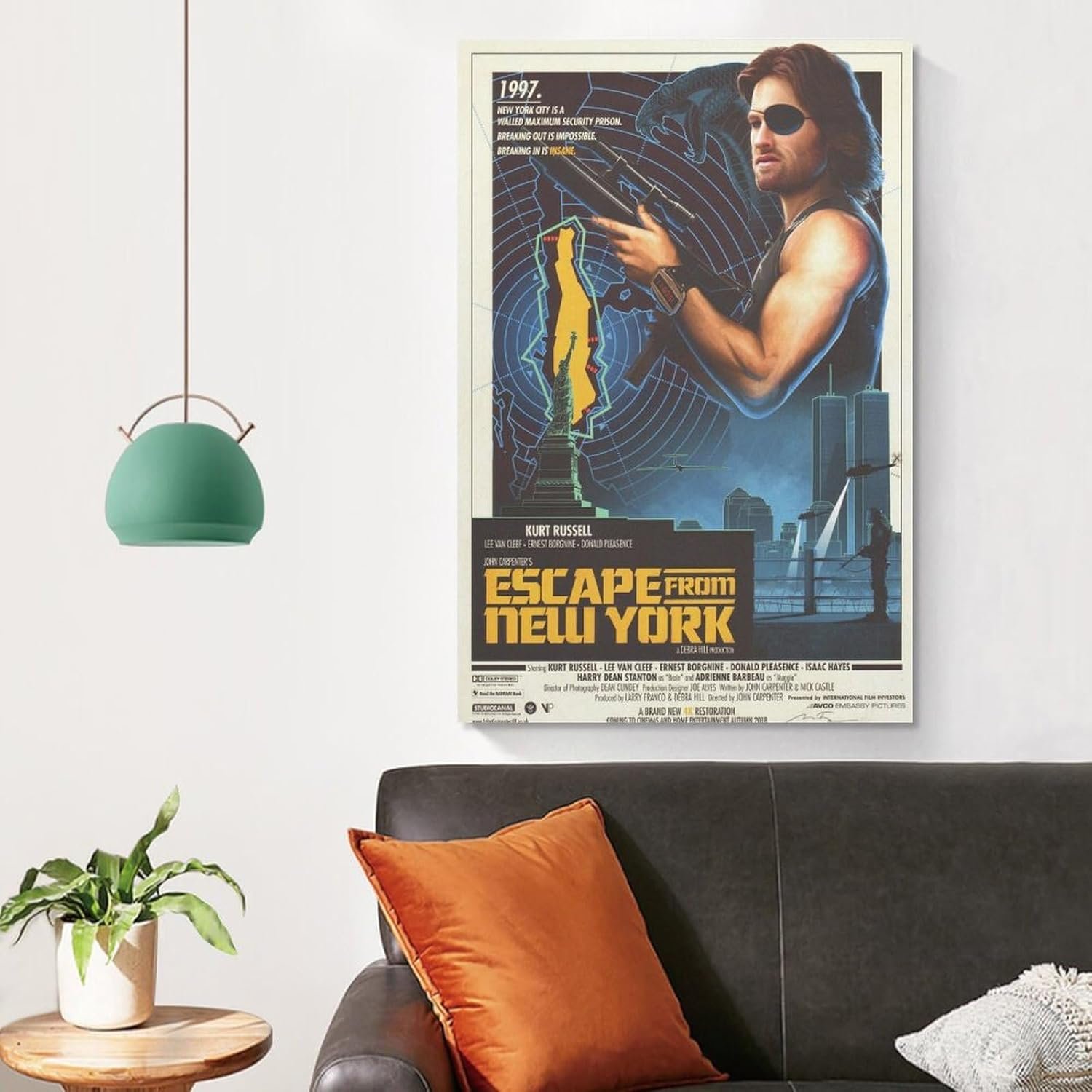 Paintings for Wall Decorations Escape from New York Movie Posters Cool Artwork Wall Art Home Decor Posters Gift Ideas Prints Canvas Art Poster And Wall Art Picture Print Modern...