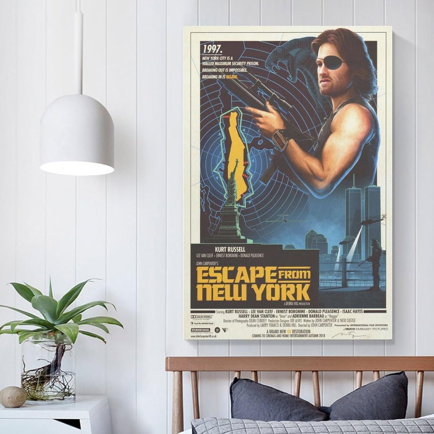Paintings for Wall Decorations Escape from New York Movie Posters Cool Artwork Wall Art Home Decor Posters Gift Ideas Prints Canvas Art Poster And Wall Art Picture Print Modern...