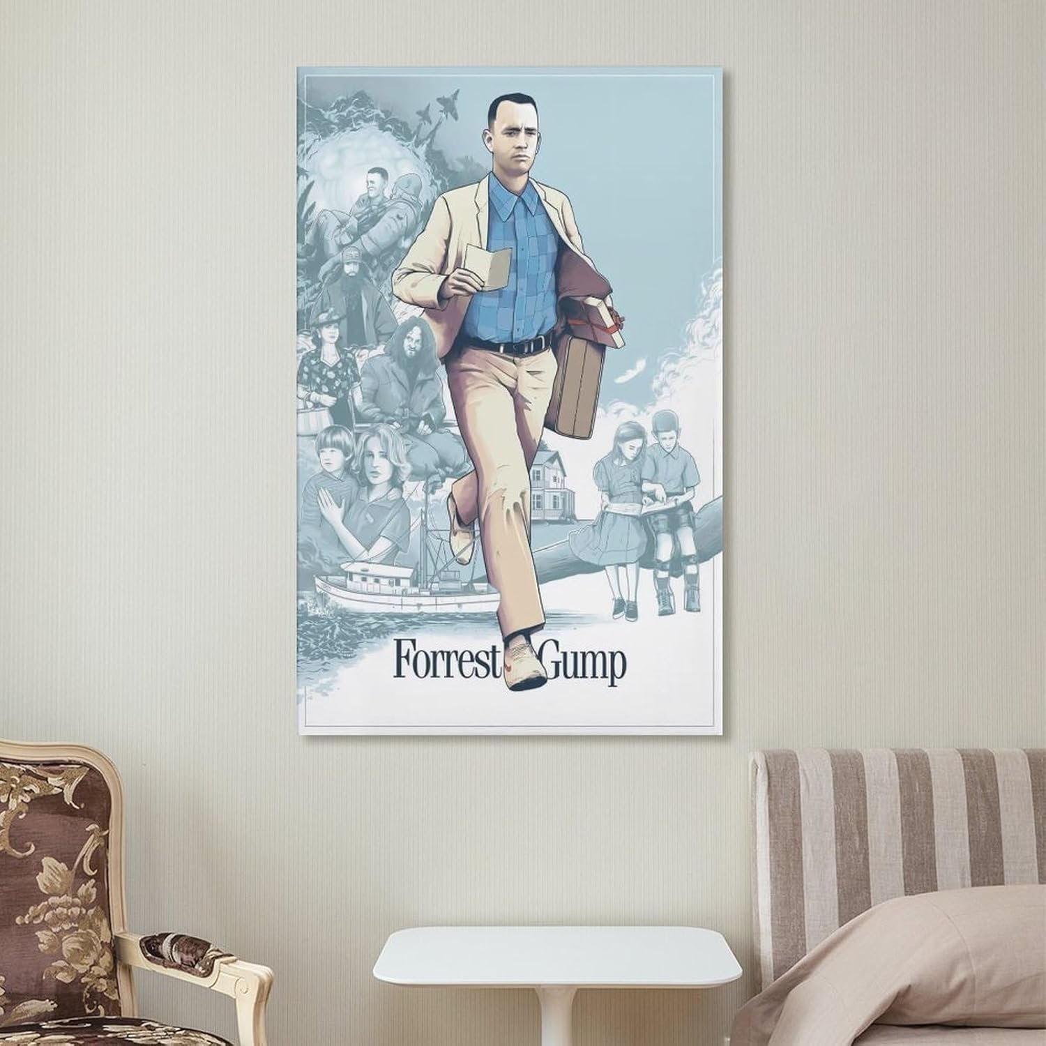 Paintings for Wall Decorations Forrest Gump Movie Posters Prints Poster Decorative Painting Canvas Wall Art Living Room Posters Bedroom Painting 12x18inch(30x45cm)